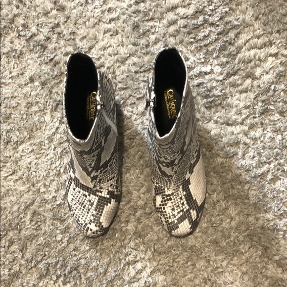 Catherine Snakeskin Booties - Picture 1 of 5